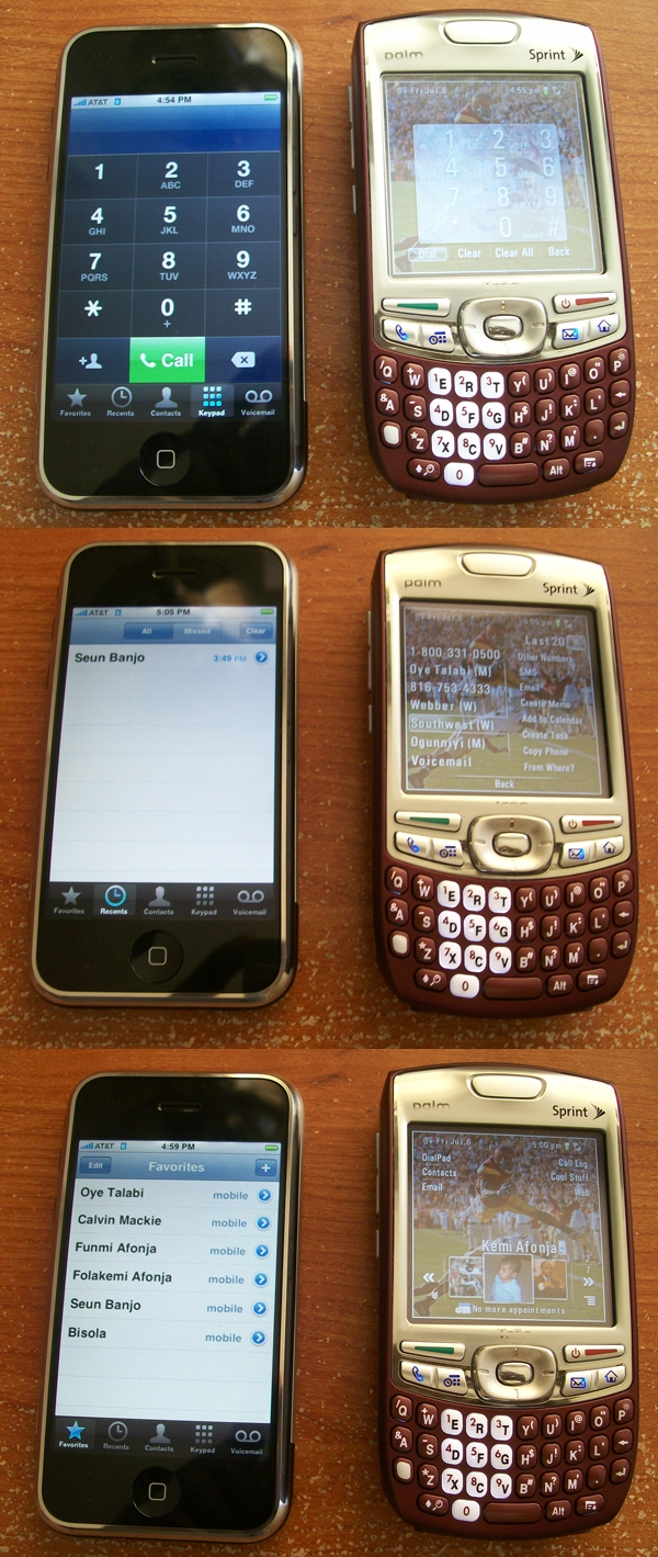 iPhone and Treo phone apps